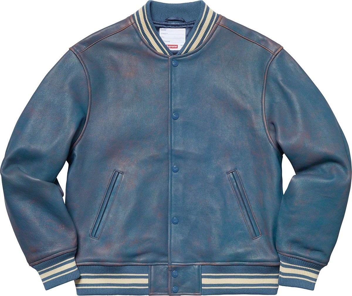 Leather Varsity Jacket view 10